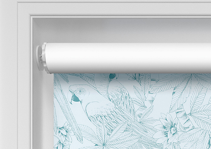 Peruvian Parrots, Turquoise - Twist&Fit Roller Blind - Image 10